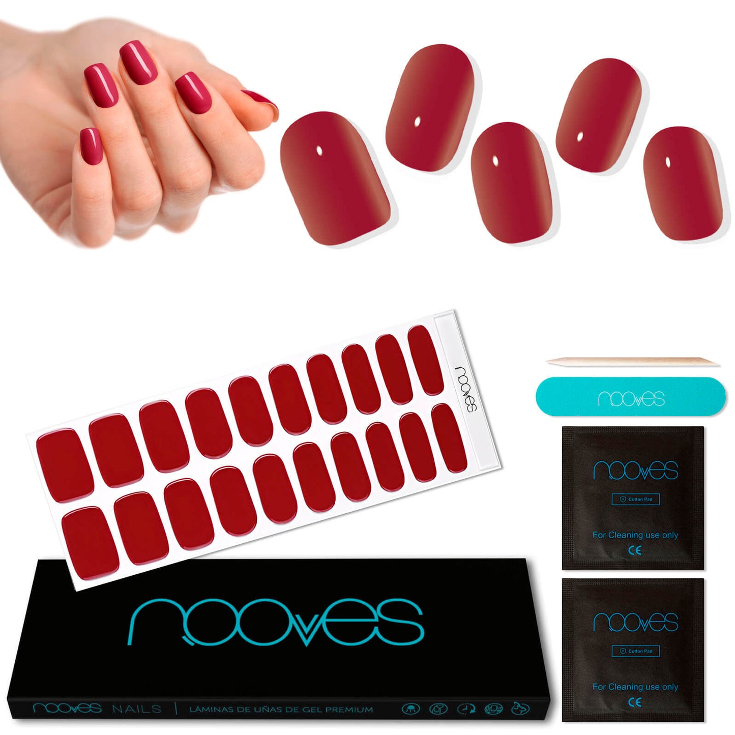 Láminas de Gel - Je t'aime- Nooves Nails-4