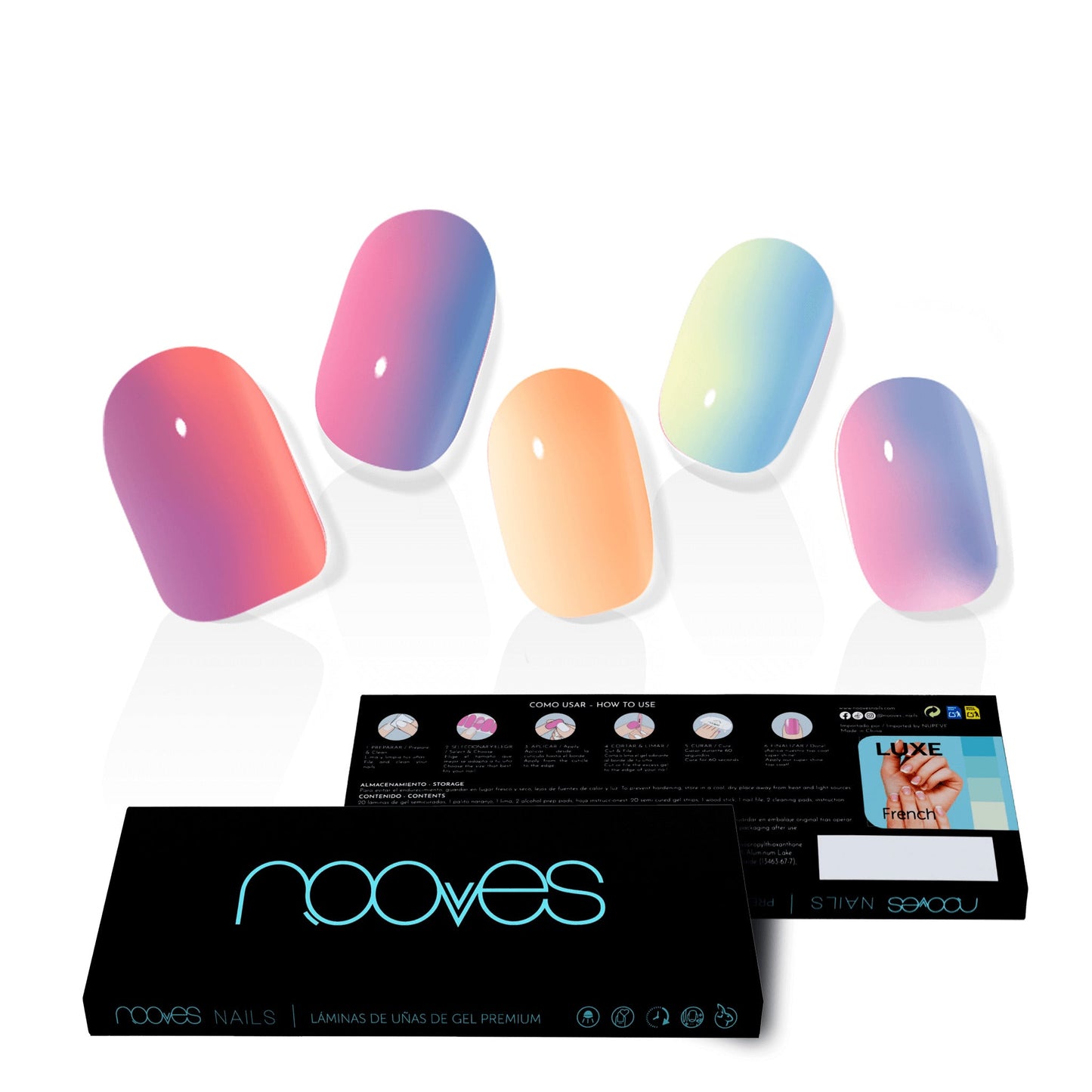 Láminas de Gel - Rainbow - Nooves Nails-4
