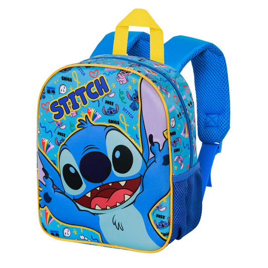 STITCH BLUE ELITE 3D BACKPACK - 25cm X 30cm X 10cm-0