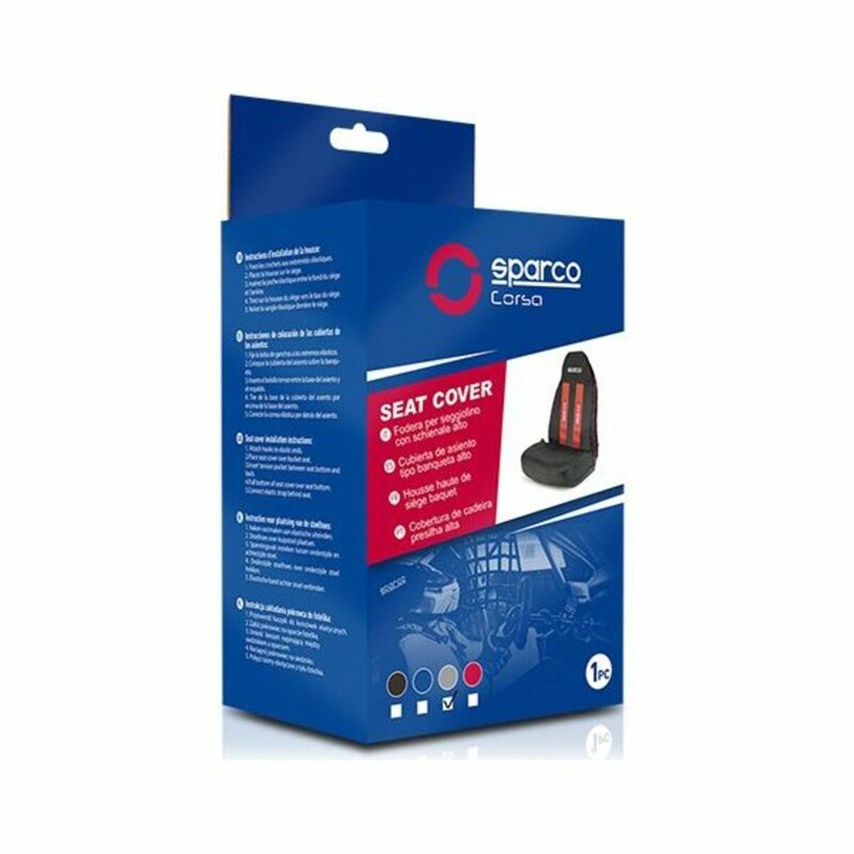 Seat cover Sparco SPC1020GR Universal-0